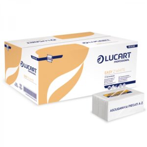 Asciugamani piegati a “Z” 1 velo carta riciclata Lucart Professional