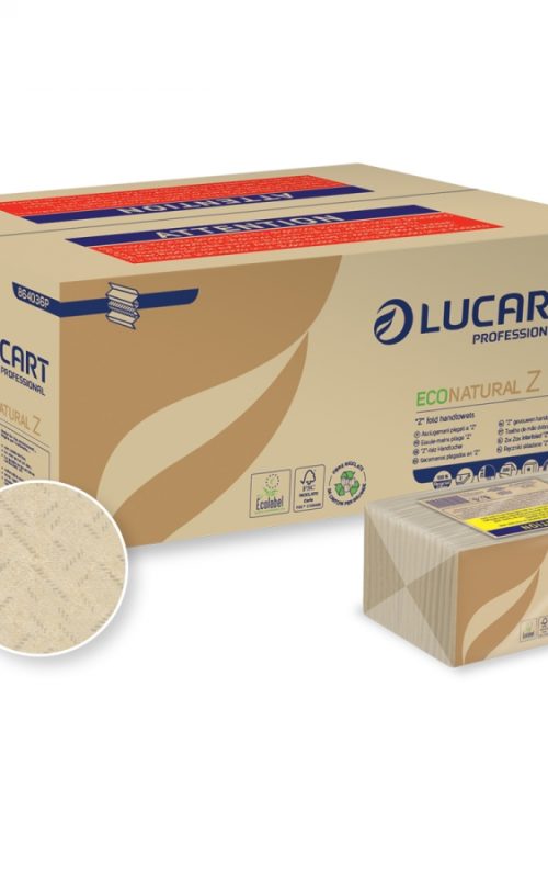 Asciugamani piegati a Z - econatural in fiberpack 2 veli Lucart Professional